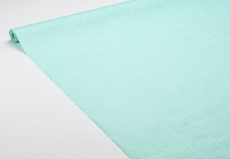 Nappe Papier Damassé 1,20 X 6 M - Fabrication Française - Plusieurs Couleurs Disponibles