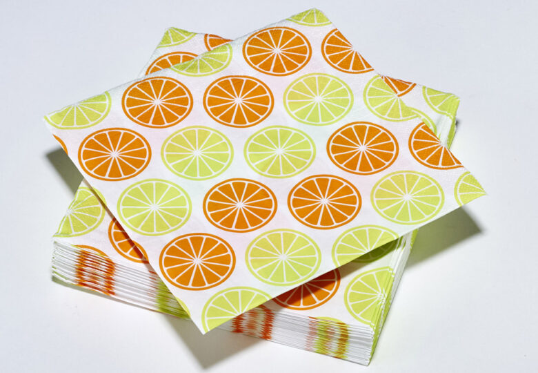 Lot De 40 Serviettes En Papier 38x38 Cm, 2 Plis, Couleur Orange - Jetables, Douces Et Absorbantes - Idéales Pour Repas, Fêtes, Pique-niques